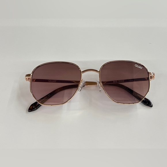 QUAY Australia - BIG TIME SUNGLASSES -ROSE/PNK - Picture 4 of 10